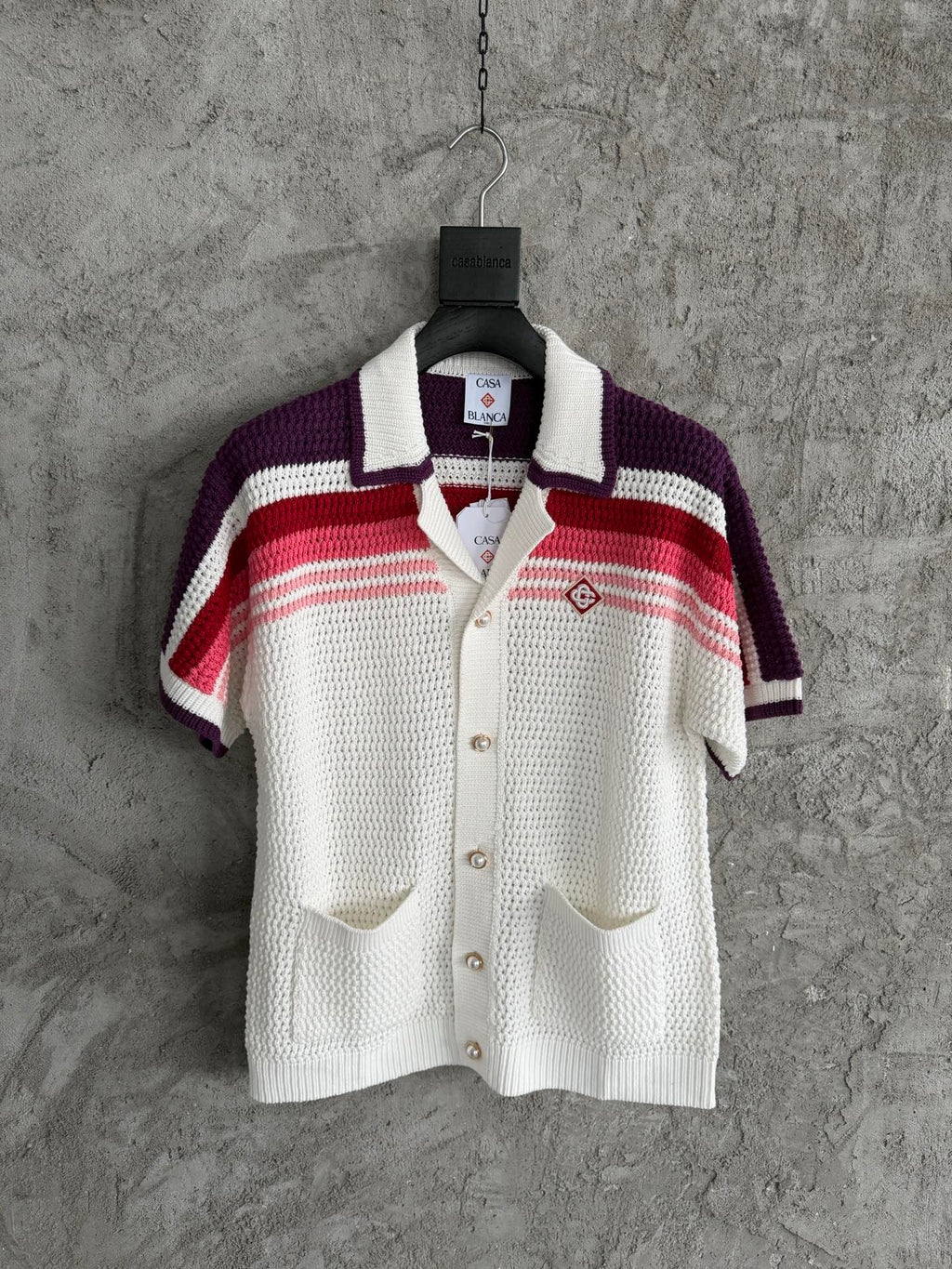 Casa B - Chemise crochet rouge 2026