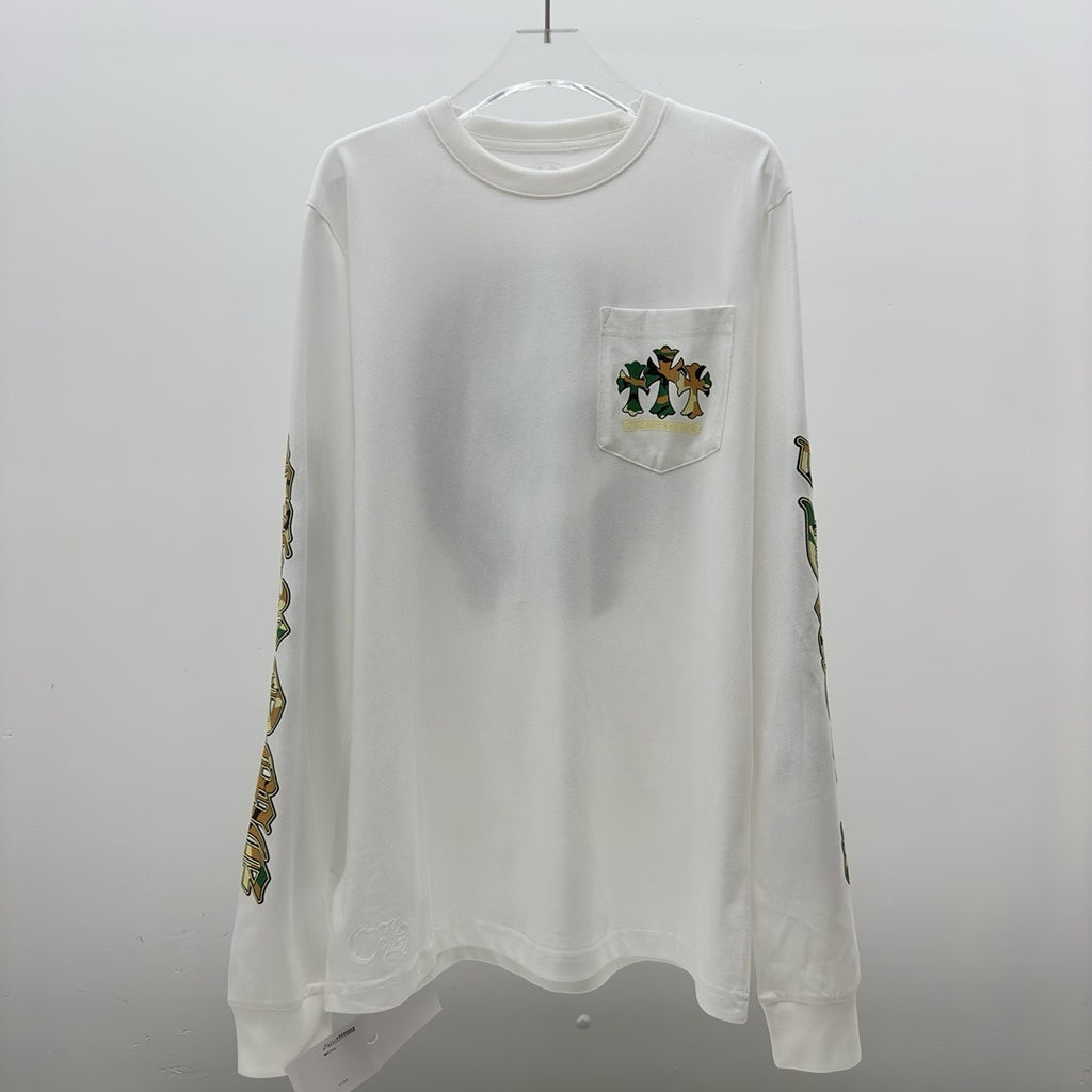 T shirt  Chrome white  fer military long sleeve