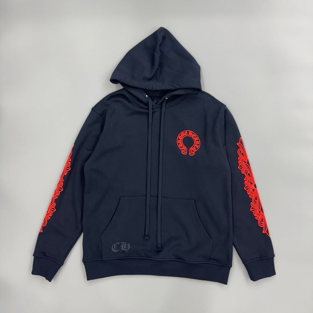 Sweat chrome noir / rouge