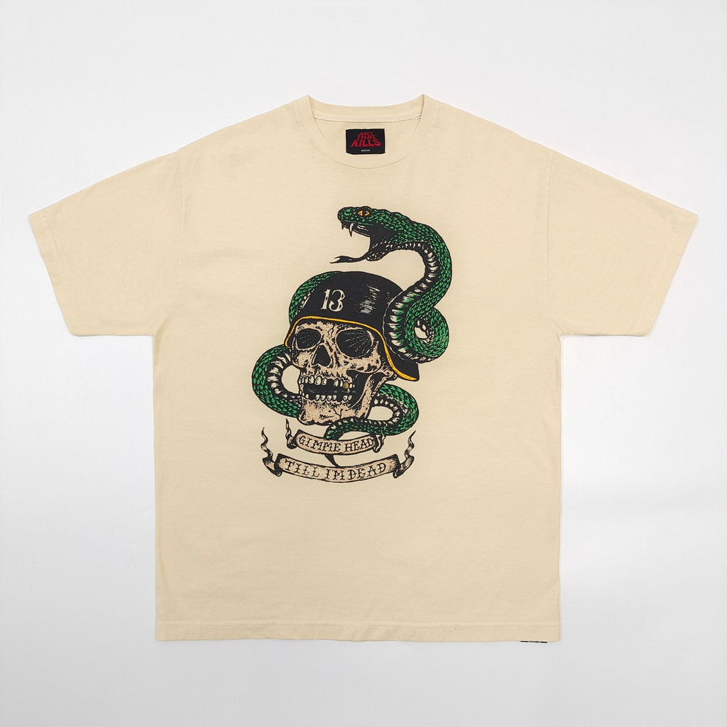 T shirt Beige Was-Was Python Green