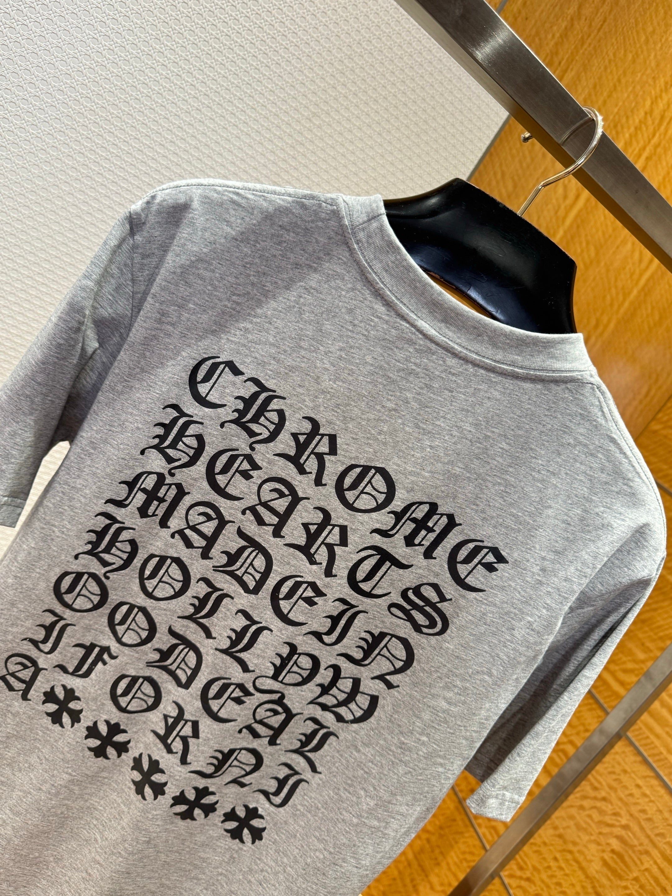 T shirt imprime chrome en col rond imprime