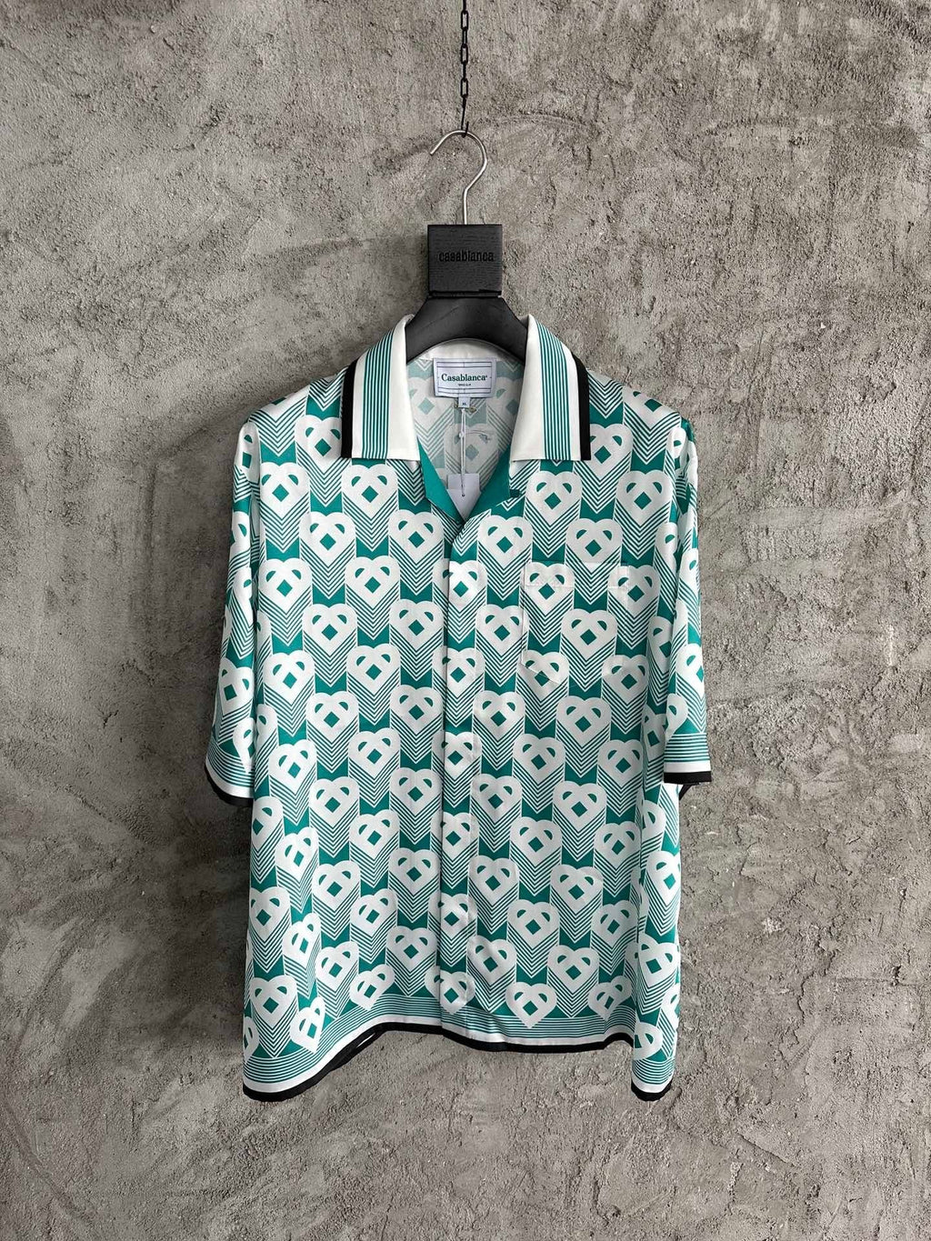 Casa B - Chemise Monogram Cœur en soie