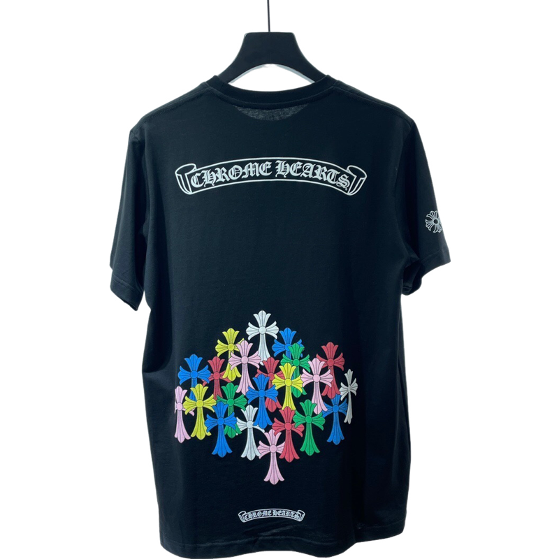 T shirt Arc en ciel de croix  full chrome