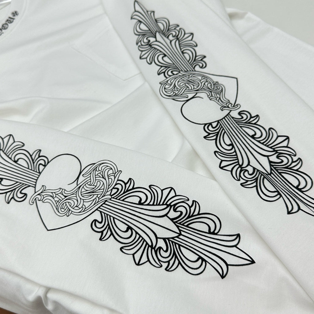 T shirt Cœur Chromé