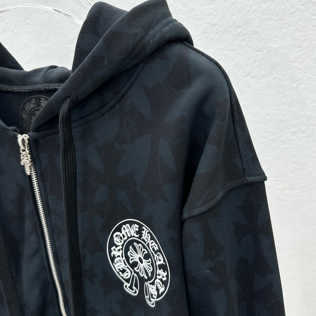 Gilet chrome noir / blanc