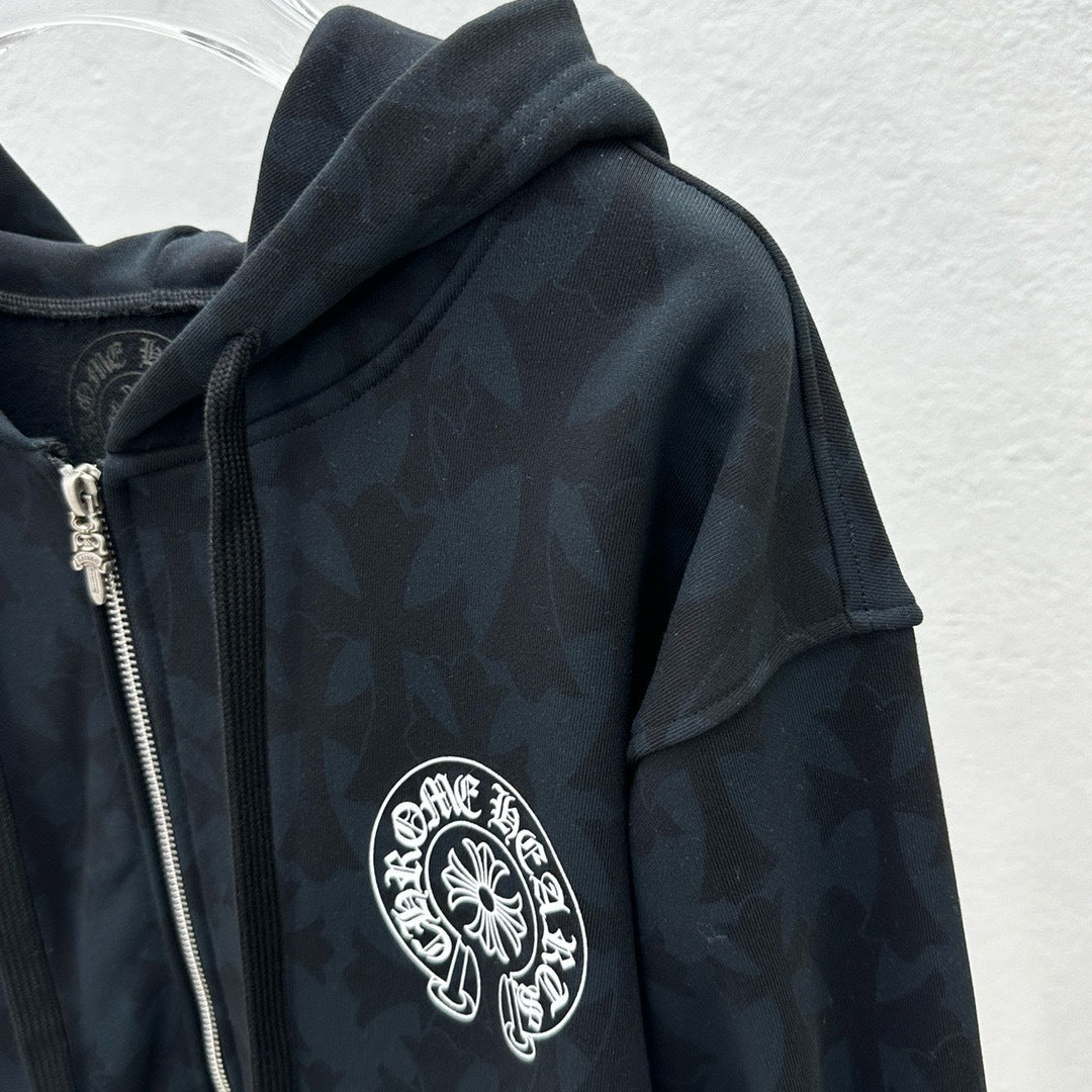 Gilet chrome noir / blanc