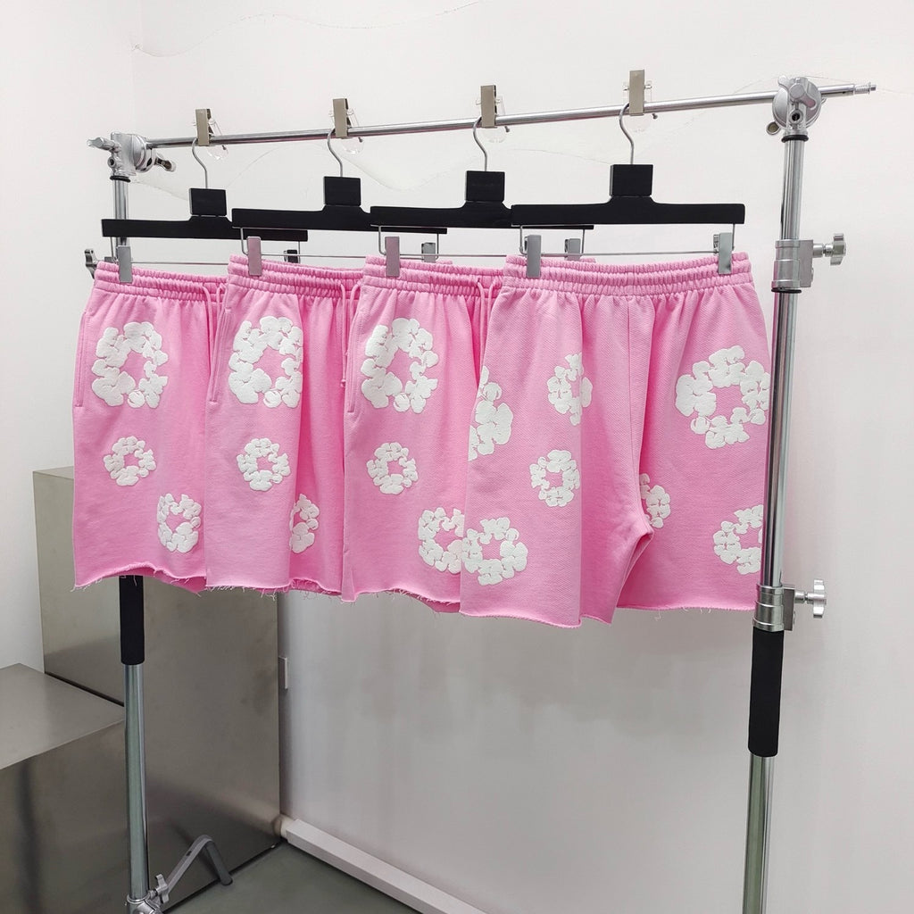 Short Denim . Trs rose