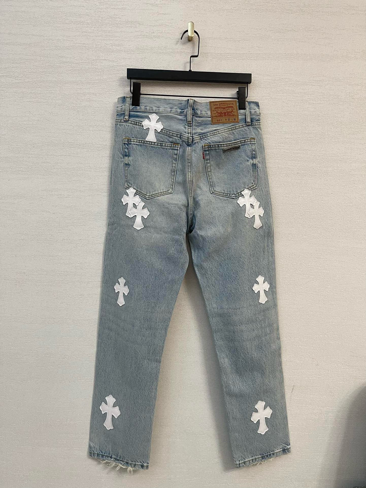 Jean Chrome Denim Blue  & White