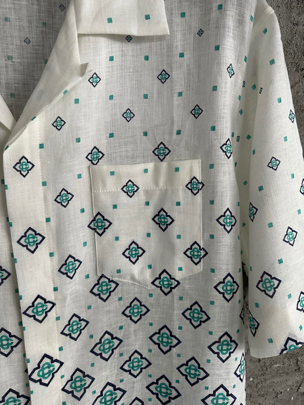 Casa B - Chemise à Manche courte soie Gradient Monogram