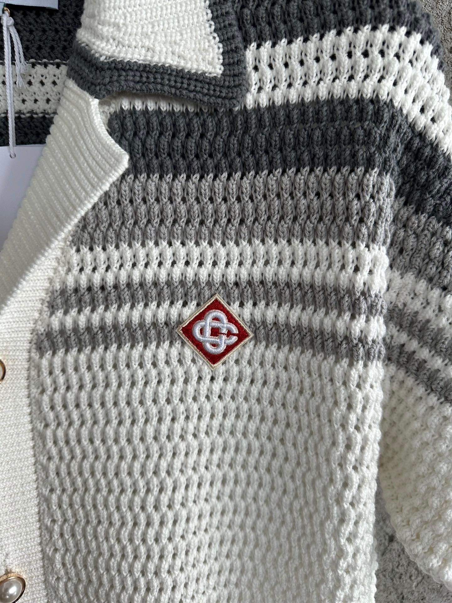 Casa B CHEMISE CROCHETÉ GRIS NARDO