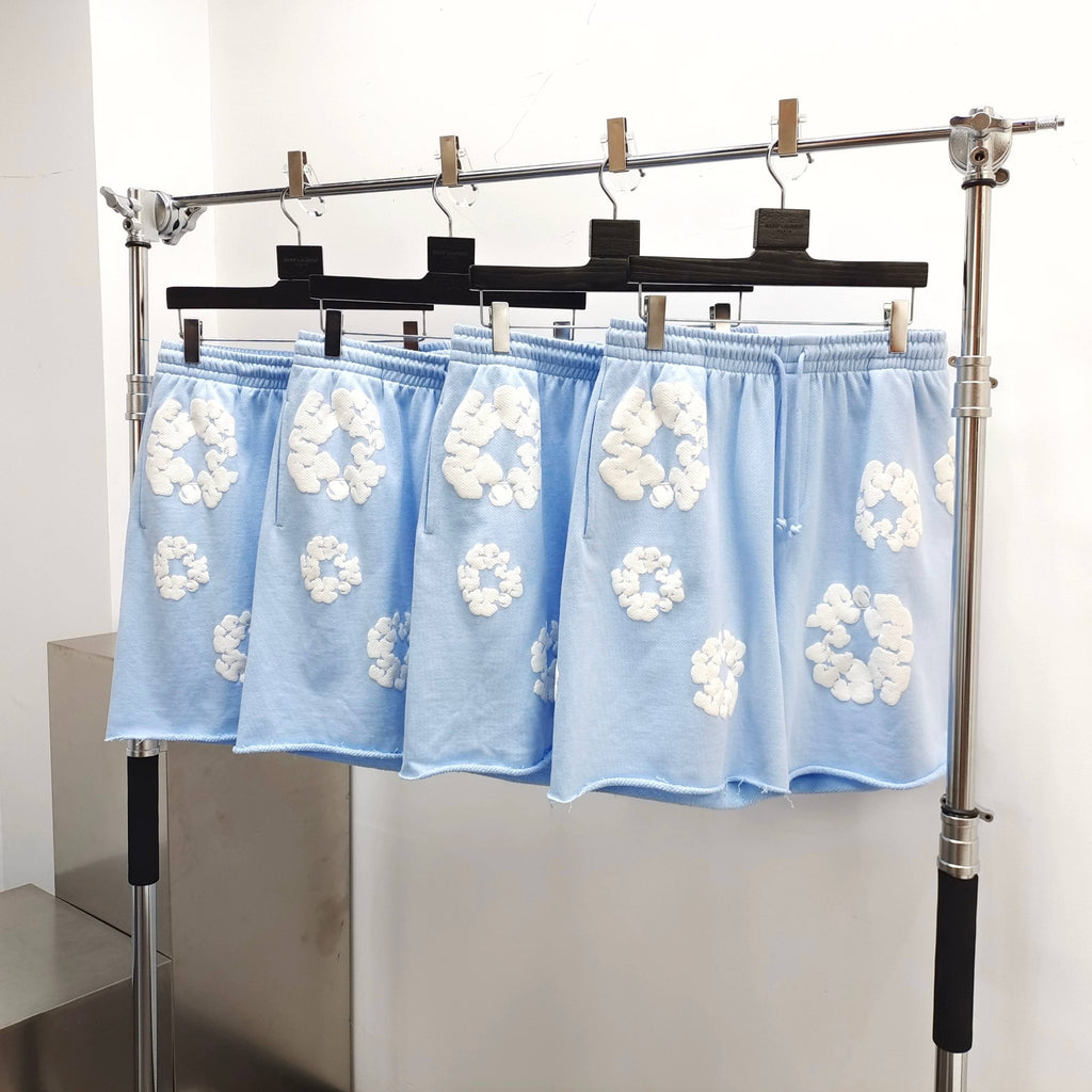 Short Denim . Trs Baby blue