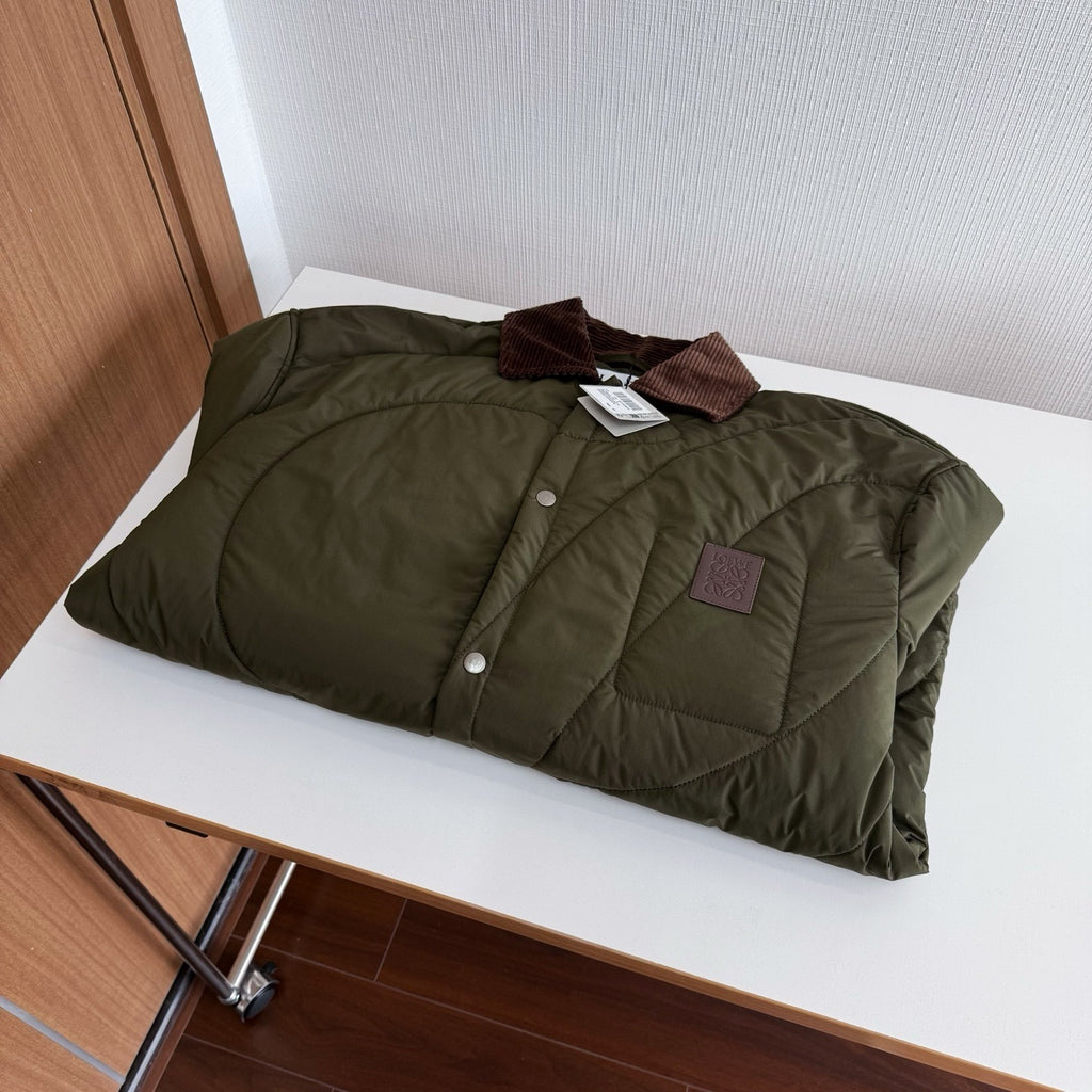 Loew logo patch Jacket Brown