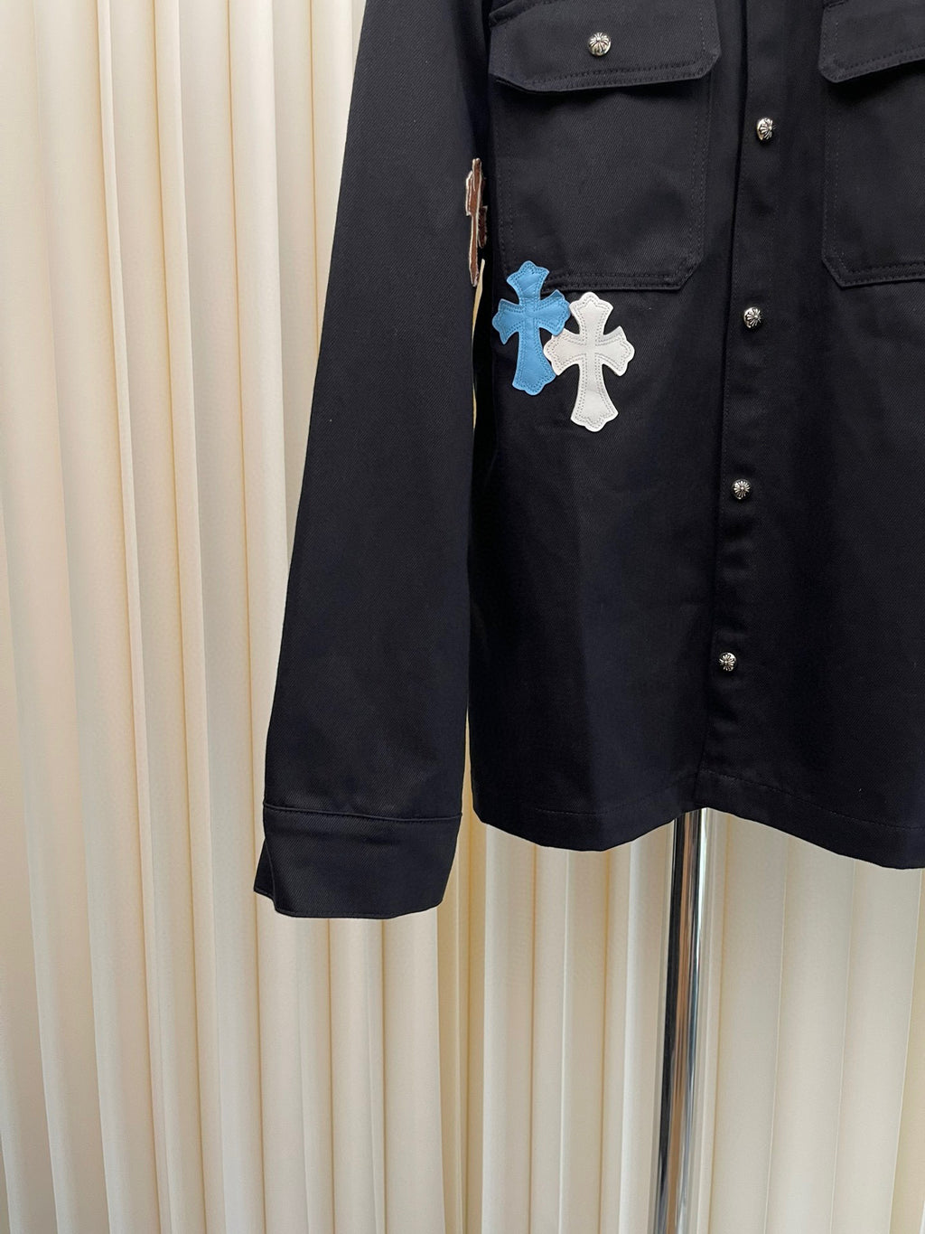 Veste Denim Black & Blue sky Chrome