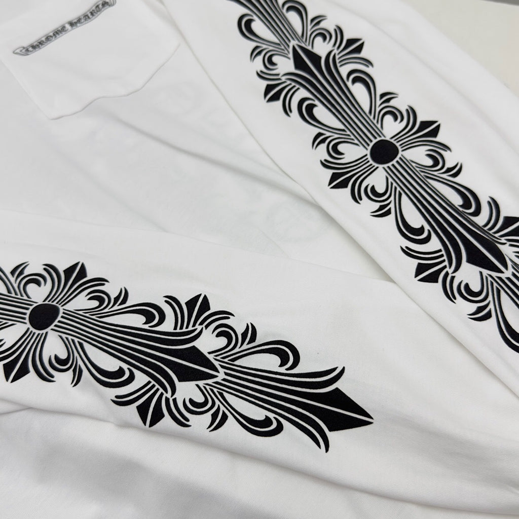 T shirt Chrome White  Rosé sleeve