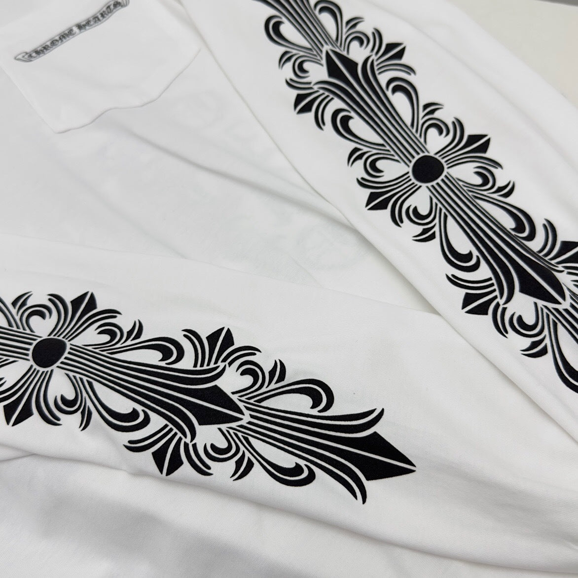 T shirt Chrome White  Rosé sleeve
