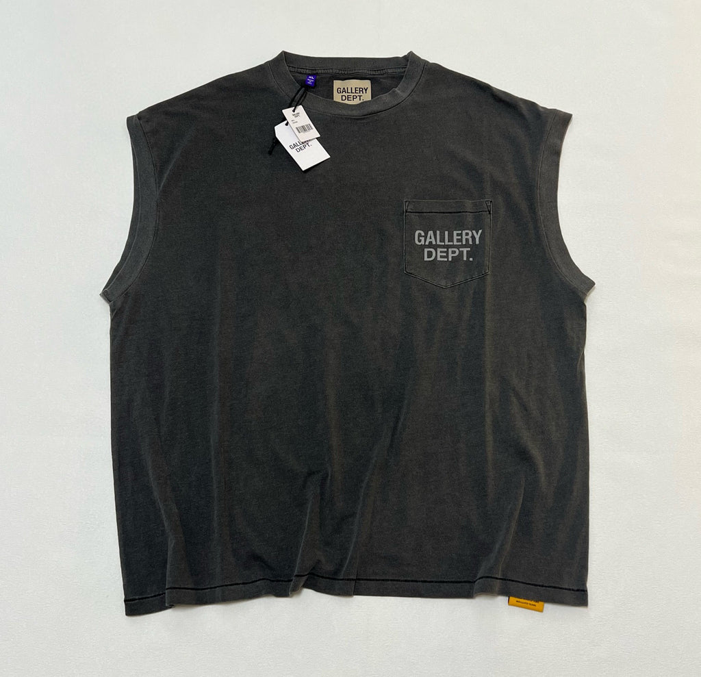 T shirt Gallery Sans manche noir