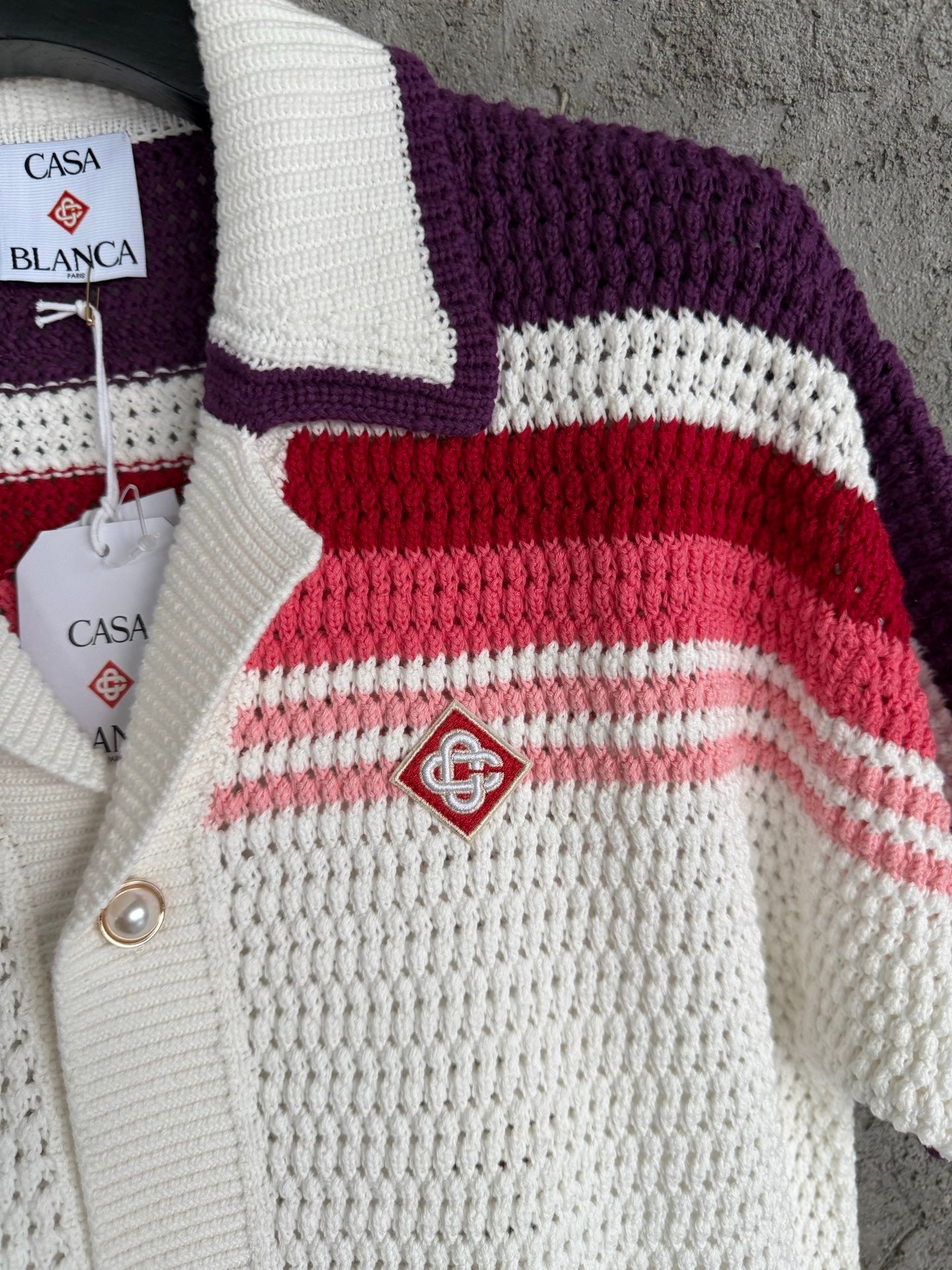 Casa B - Chemise crochet rouge 2026