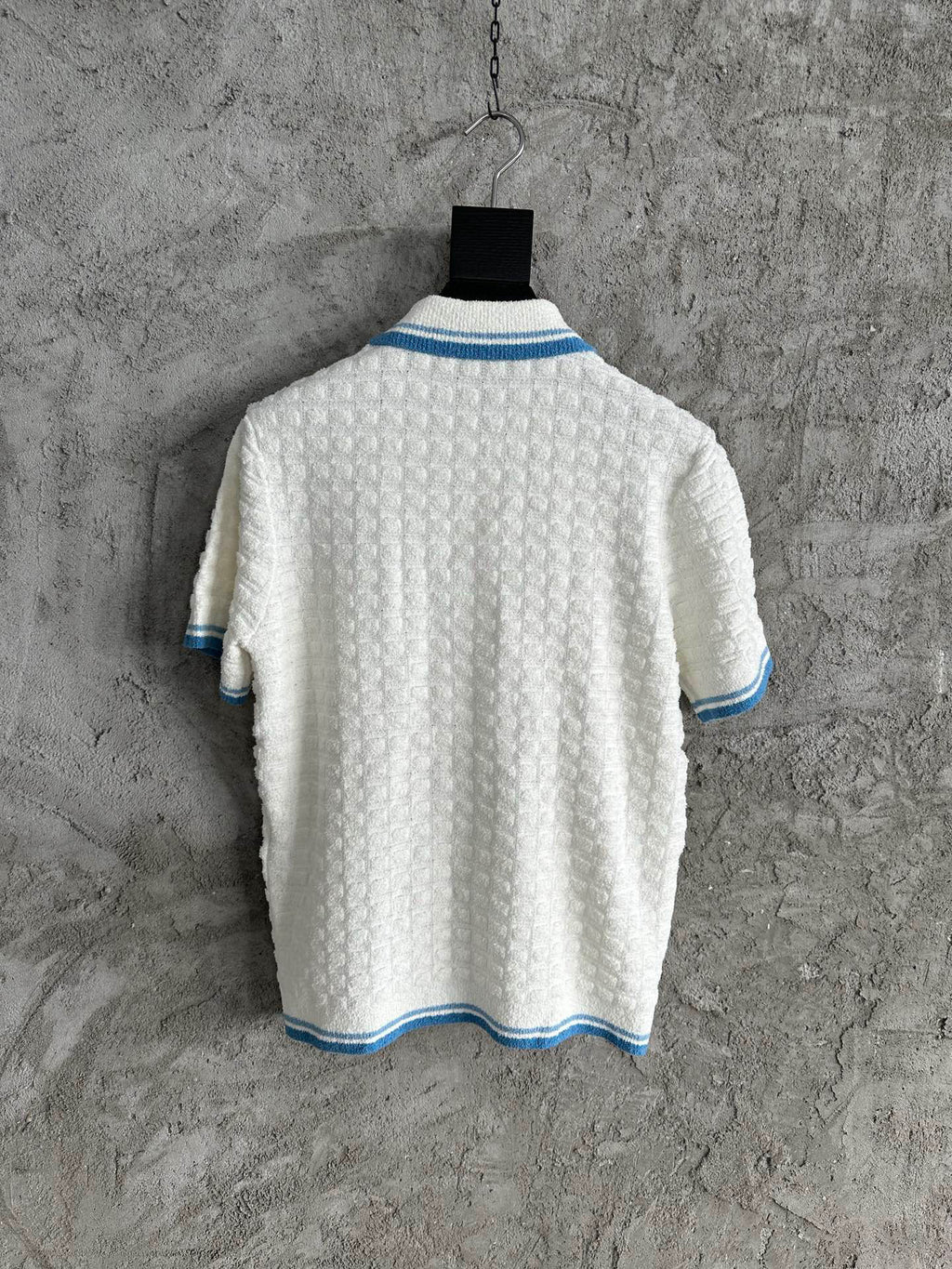 Polo Casa B / Baby blue appliqué à boucle