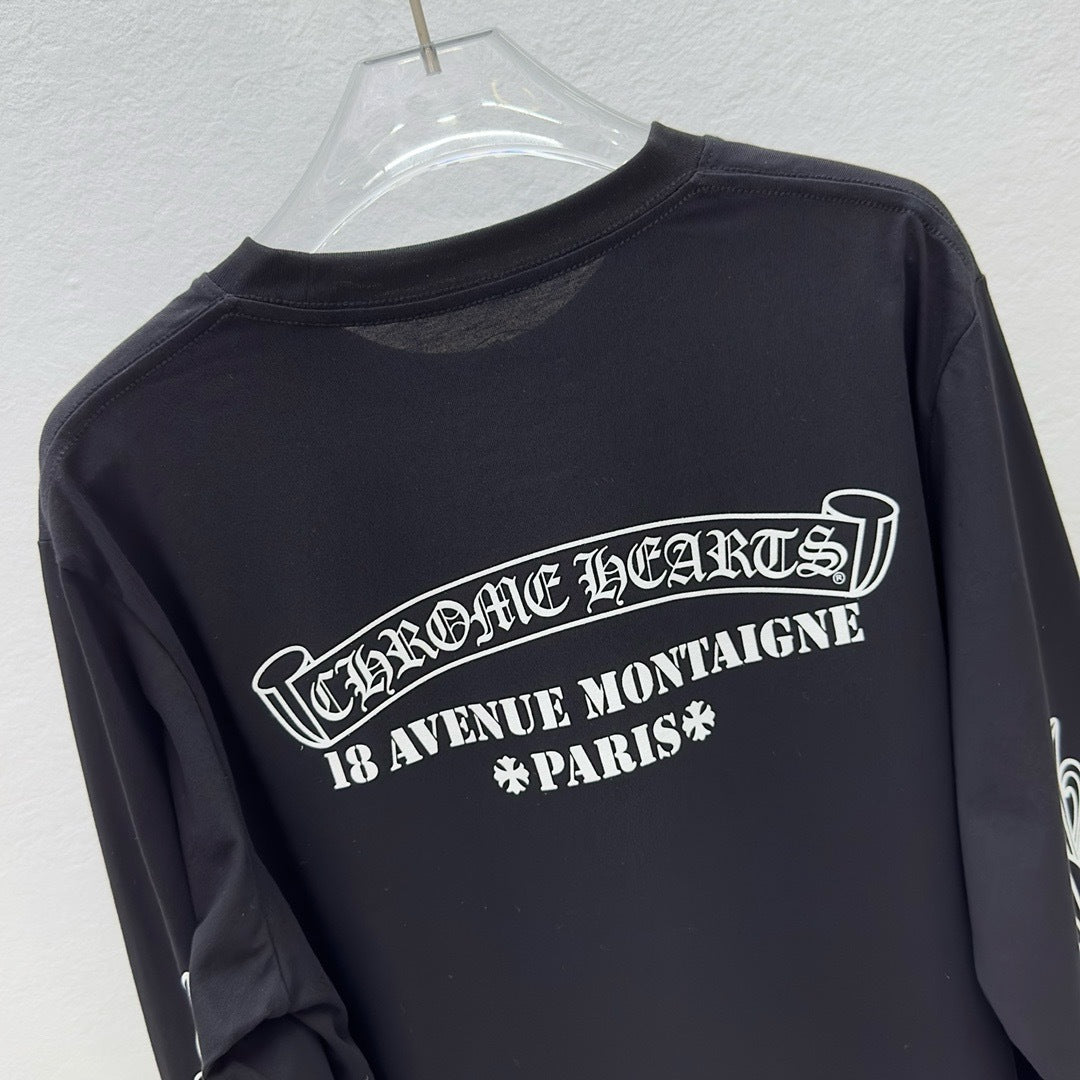 T shirt  Chrome Black Montaigne  long sleeve