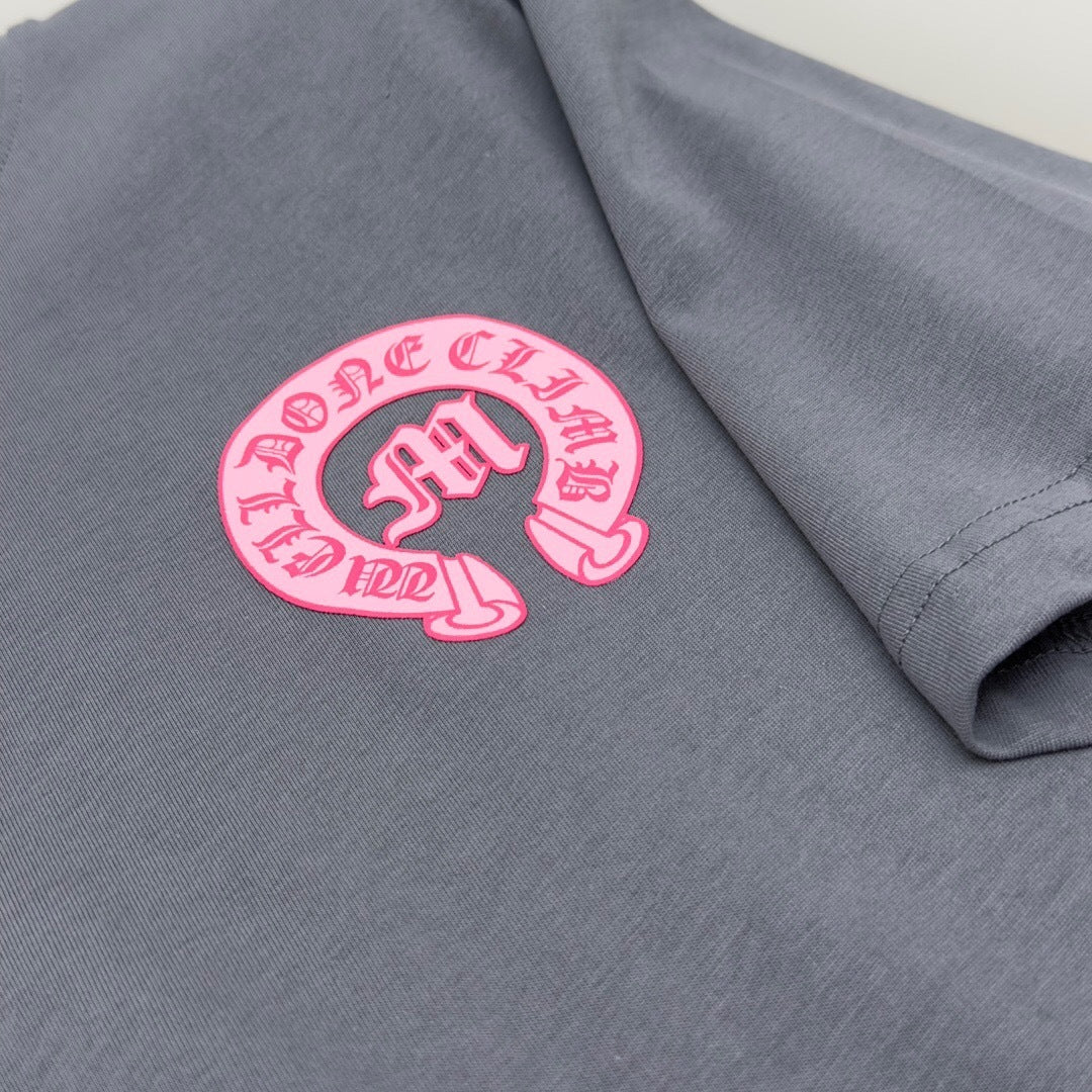 T shirt Chrome black Fer rosé