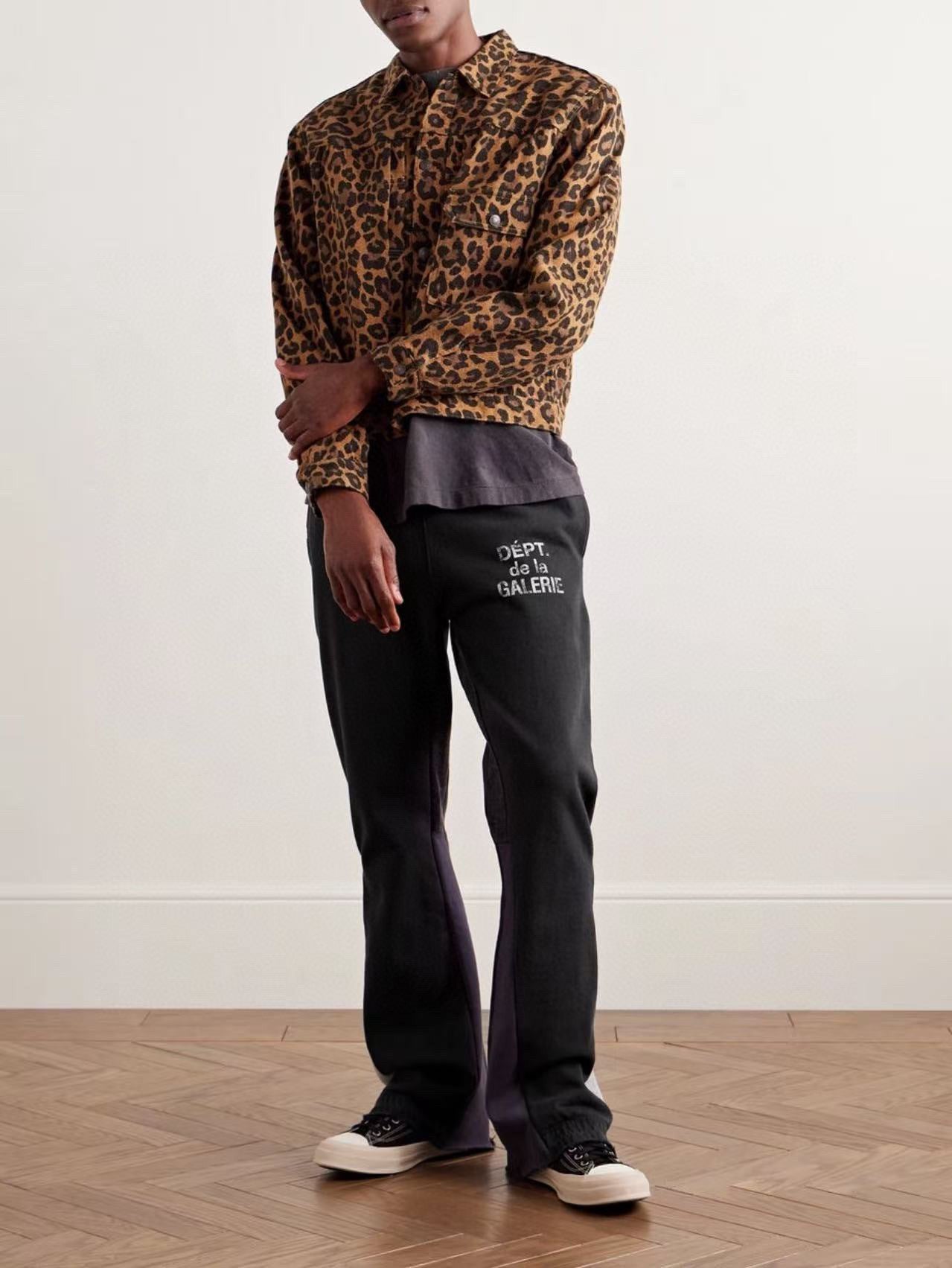 Pantalon Patchwork bleu foncé et noir Gallery