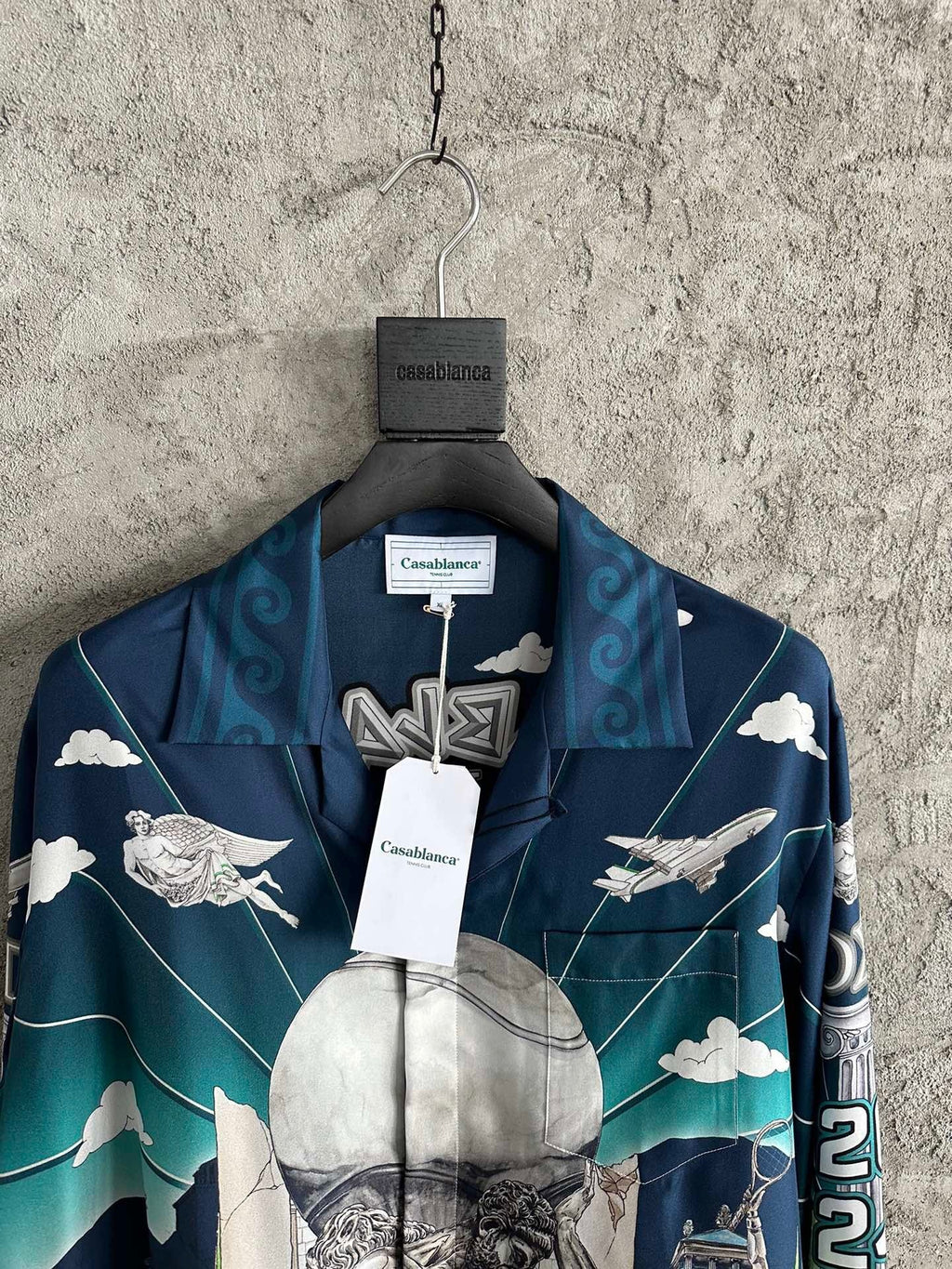 Casa B - Chemise en soie Le Temple du Sport