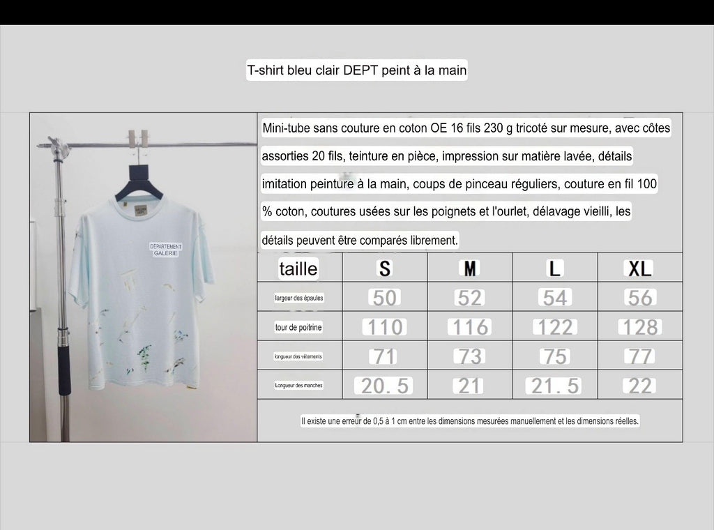 T shirt Gallery Bleu ciel