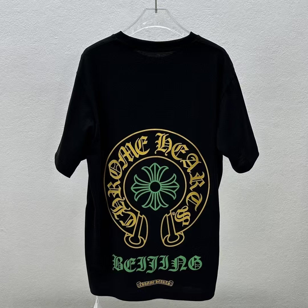 T shirt chrome green / yellow