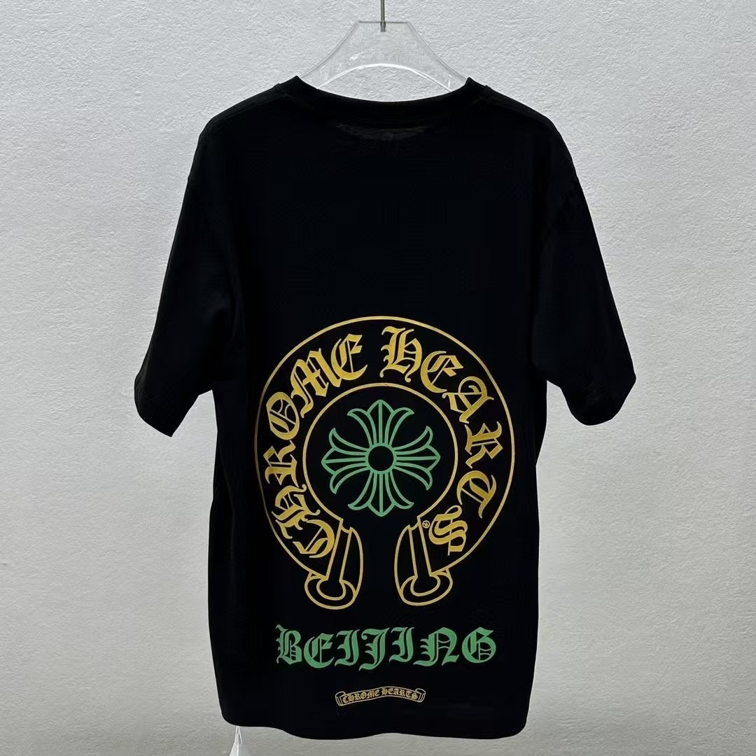 T shirt chrome green / yellow