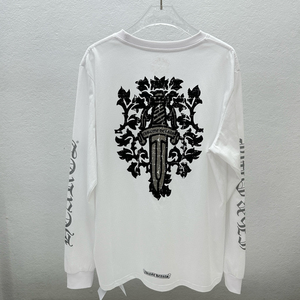 Chrome long sleeve  White Black
