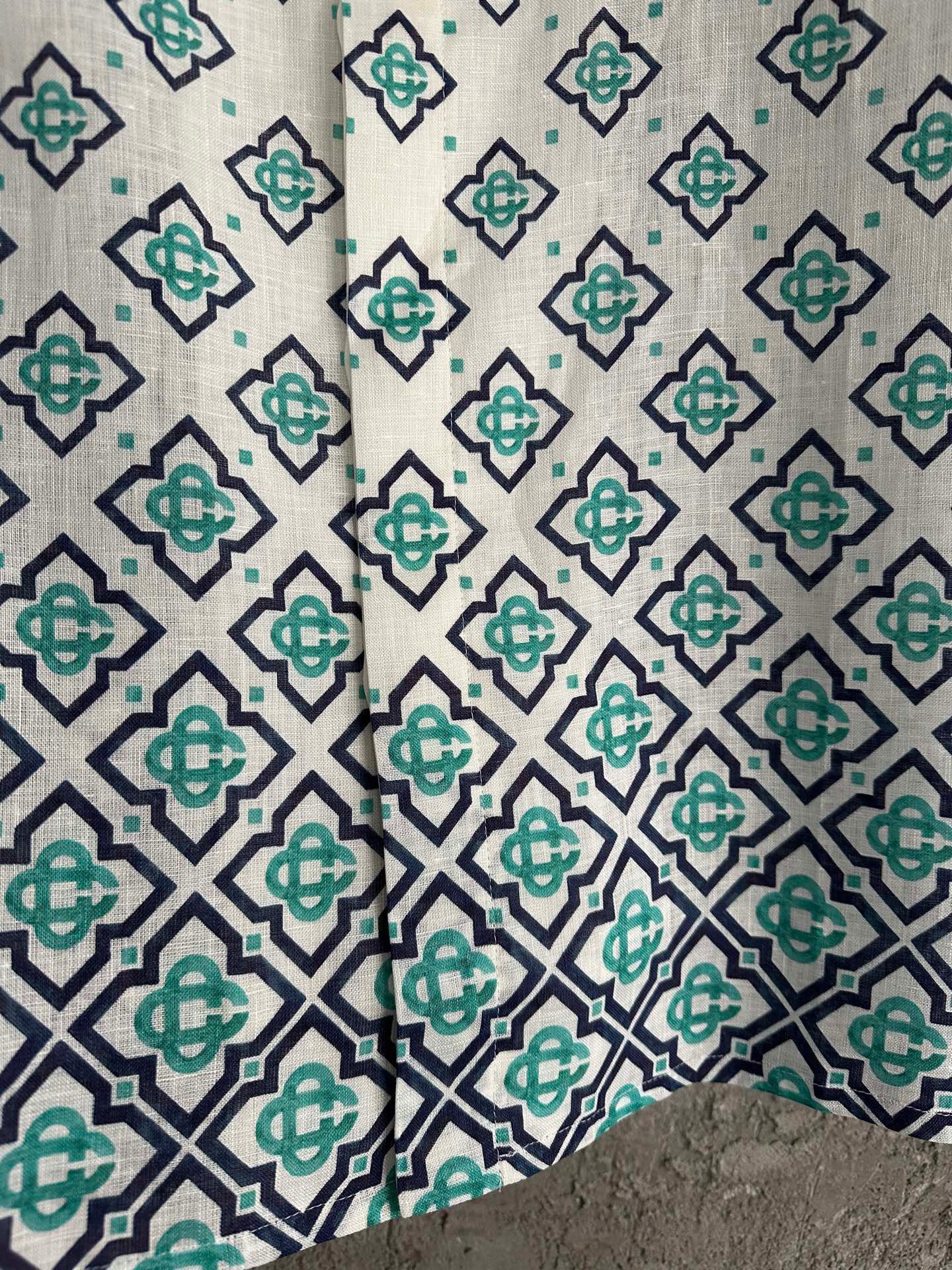 Casa B - Chemise à Manche courte soie Gradient Monogram