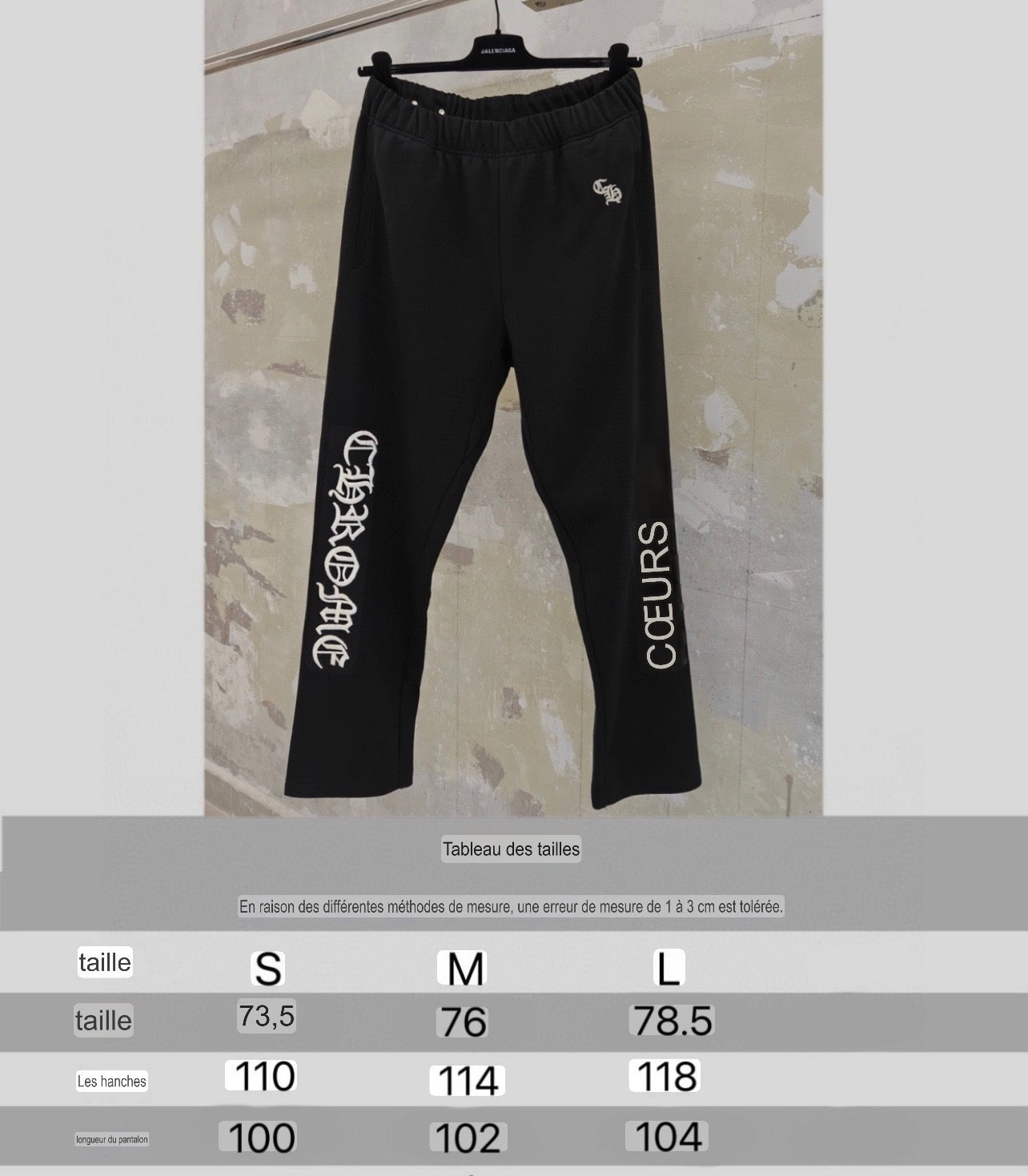 Pants chrome black