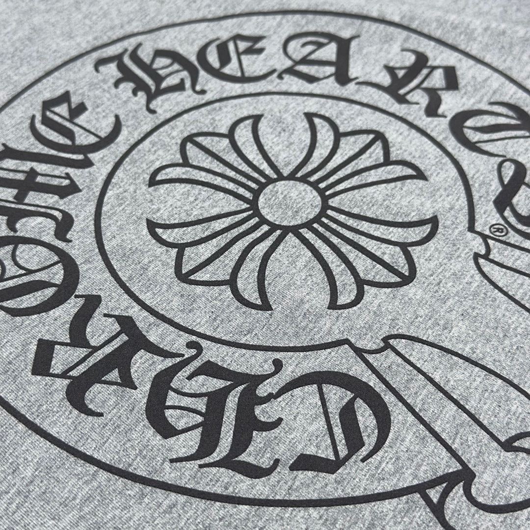 T shirt  Chrome Grey black   sleeve