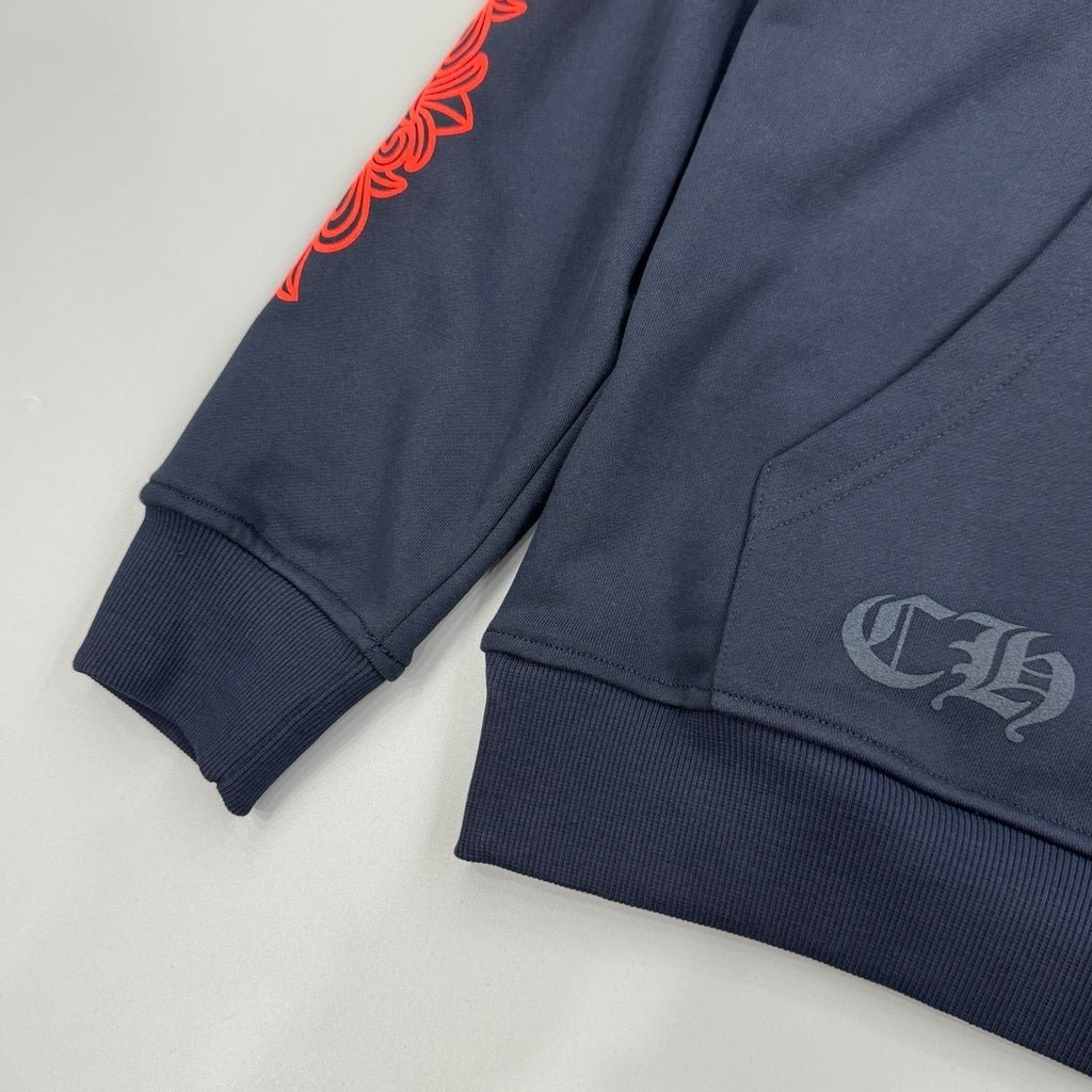 Sweat chrome noir / rouge