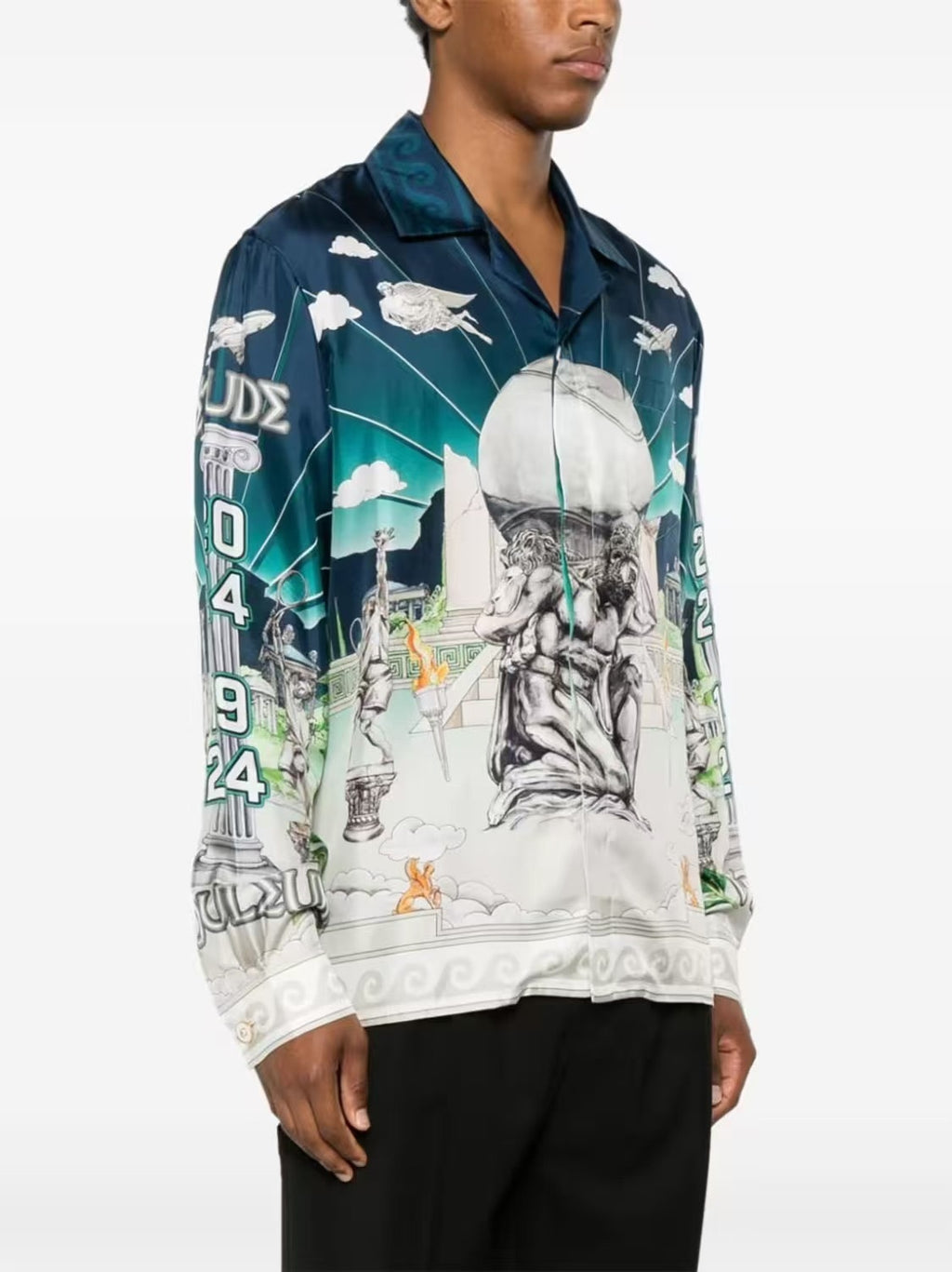 Casa B - Chemise en soie Le Temple du Sport