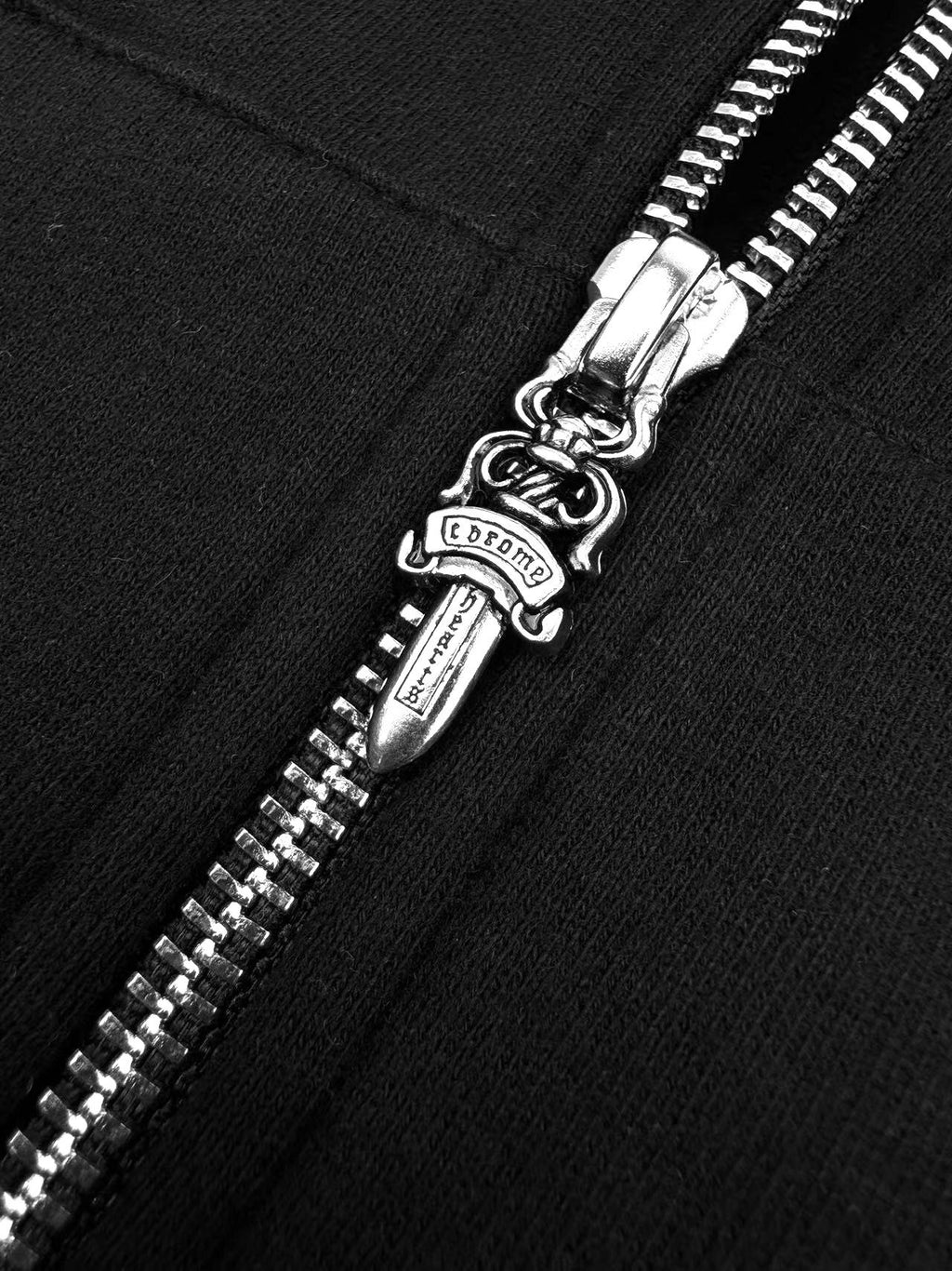 Veste zippée à imprimé lettres Chrome