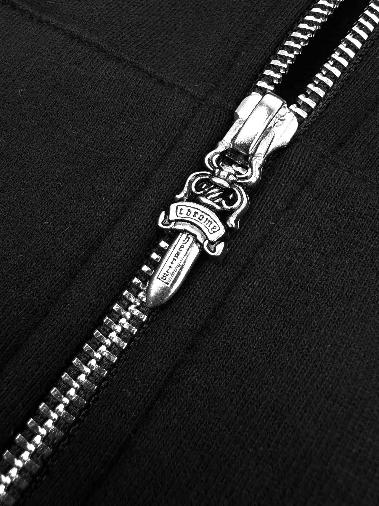 Veste zippée à imprimé lettres Chrome