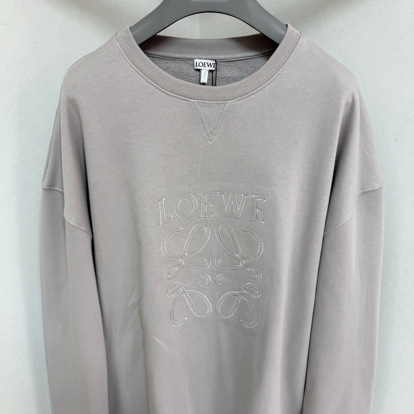 Pull Technique coton relaxé chrome