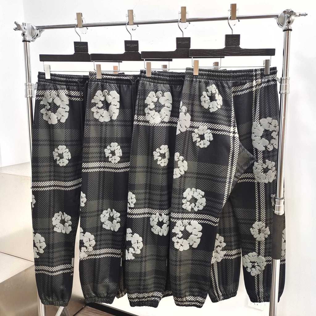 Pantalons à motif DT TEARS NOIR