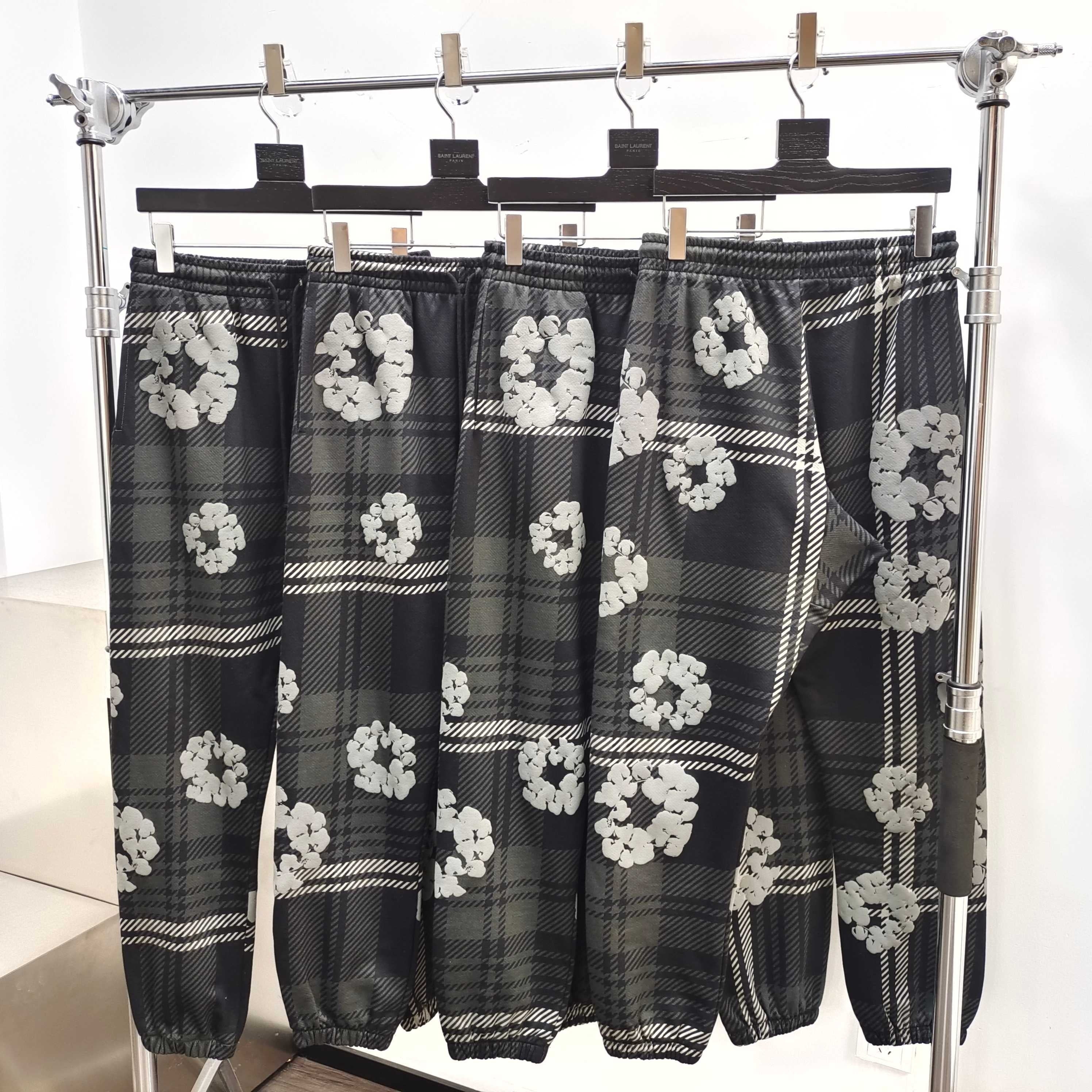 Pantalons à motif DT TEARS NOIR