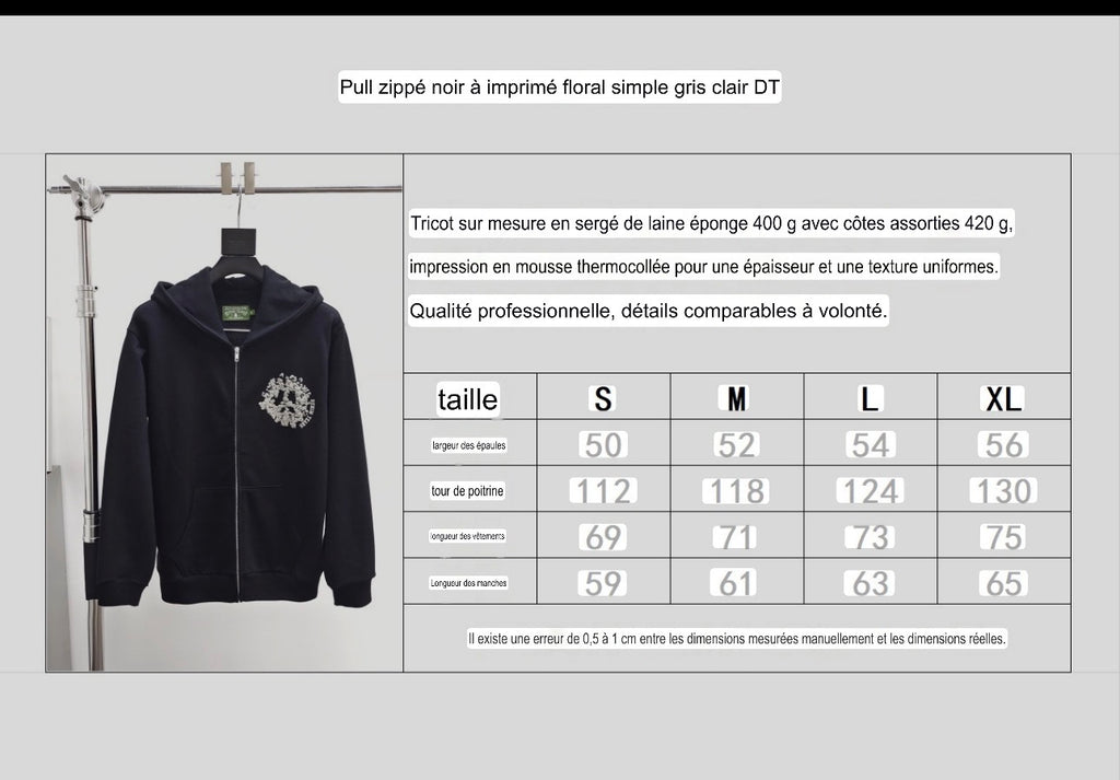 Gilet zippé D.tears Black