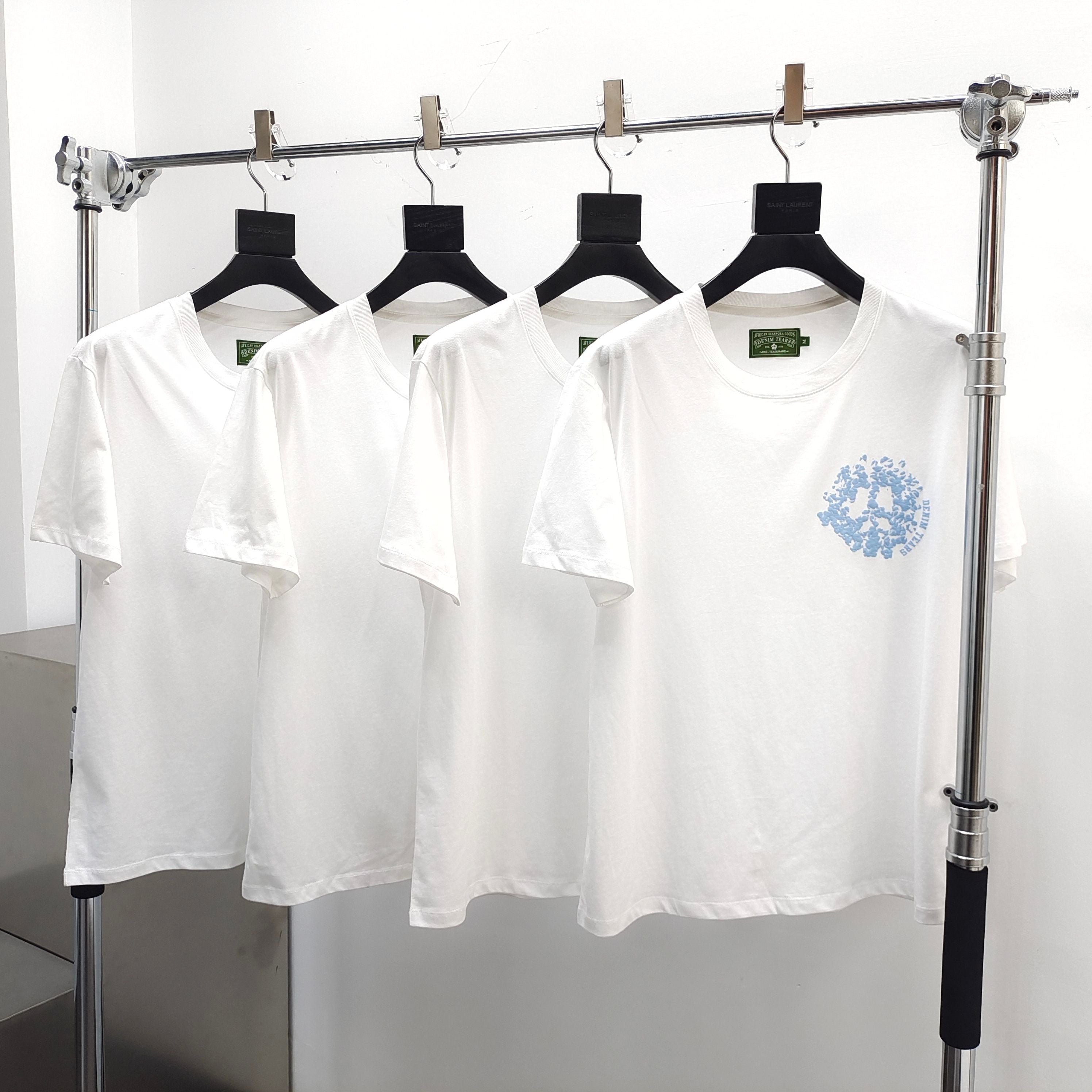 T shirt DTEARS blanc bleu