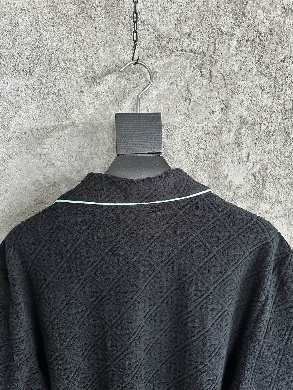 Casa B MONOGRAM JACQUARD TOWELLING SHORT SLEEVE SHIRT