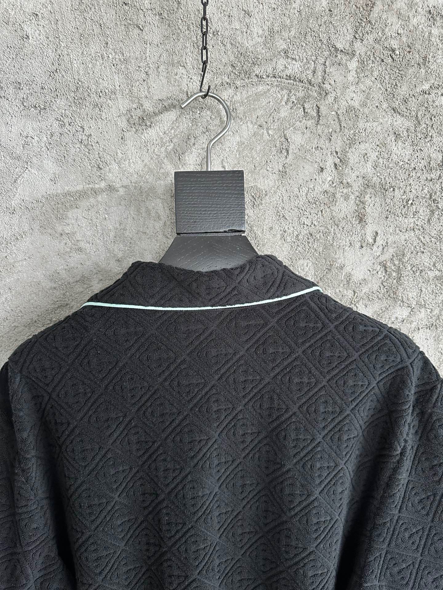 Casa B MONOGRAM JACQUARD TOWELLING SHORT SLEEVE SHIRT