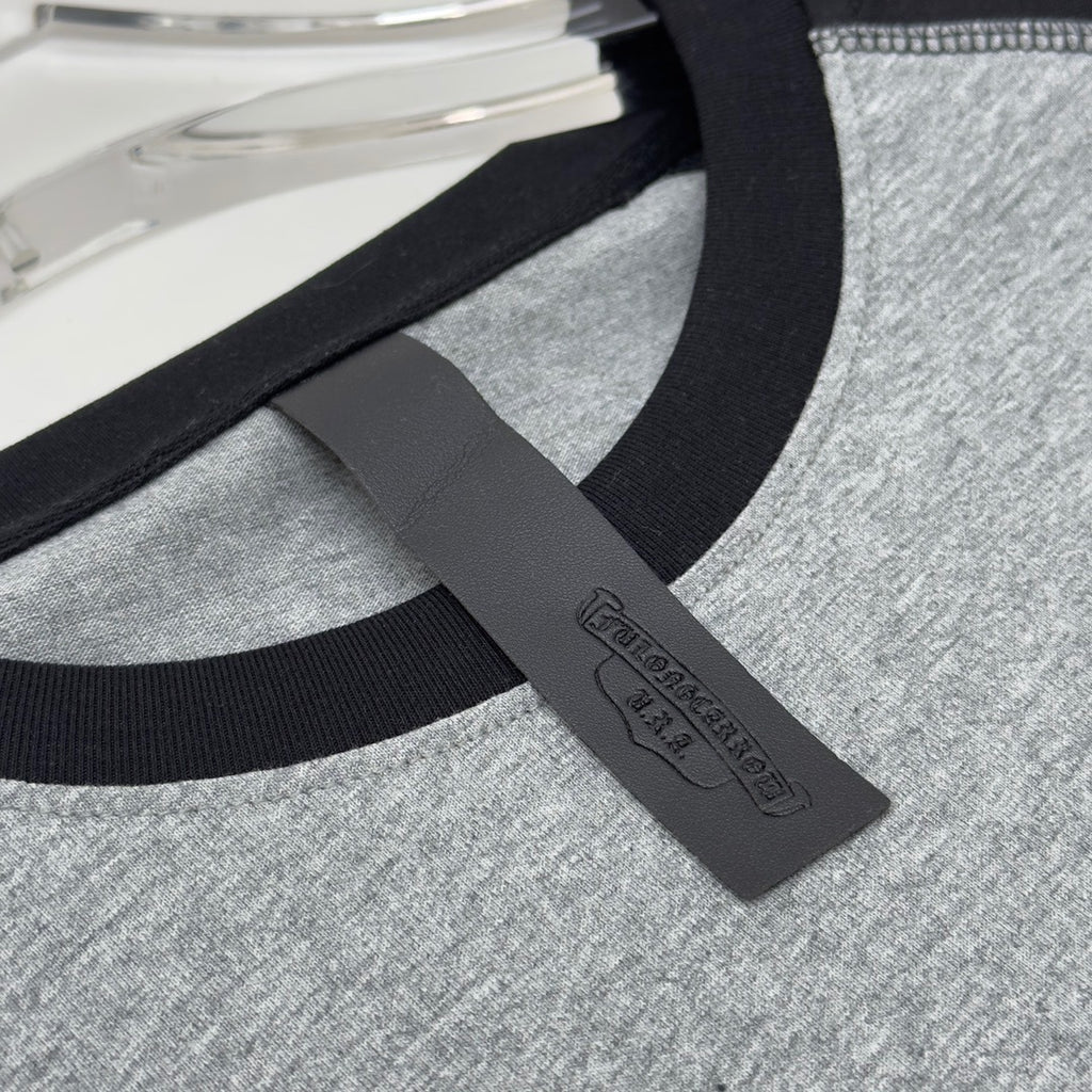 T shirt  Chrome Grey black   sleeve