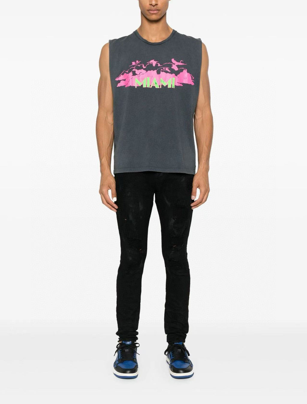 Débardeur gris  rose Miami Gallery