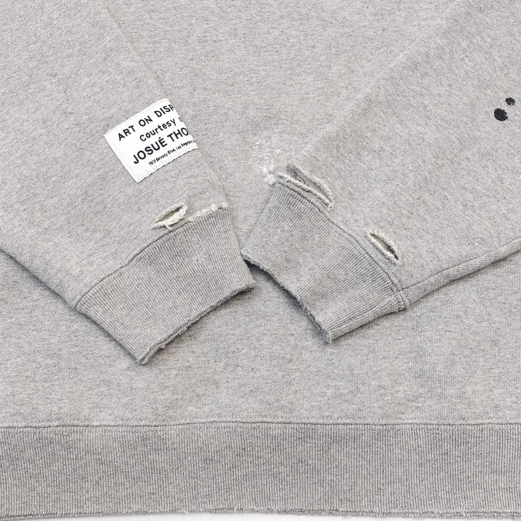 Sweat Capuche gris  Gallery Peint hands