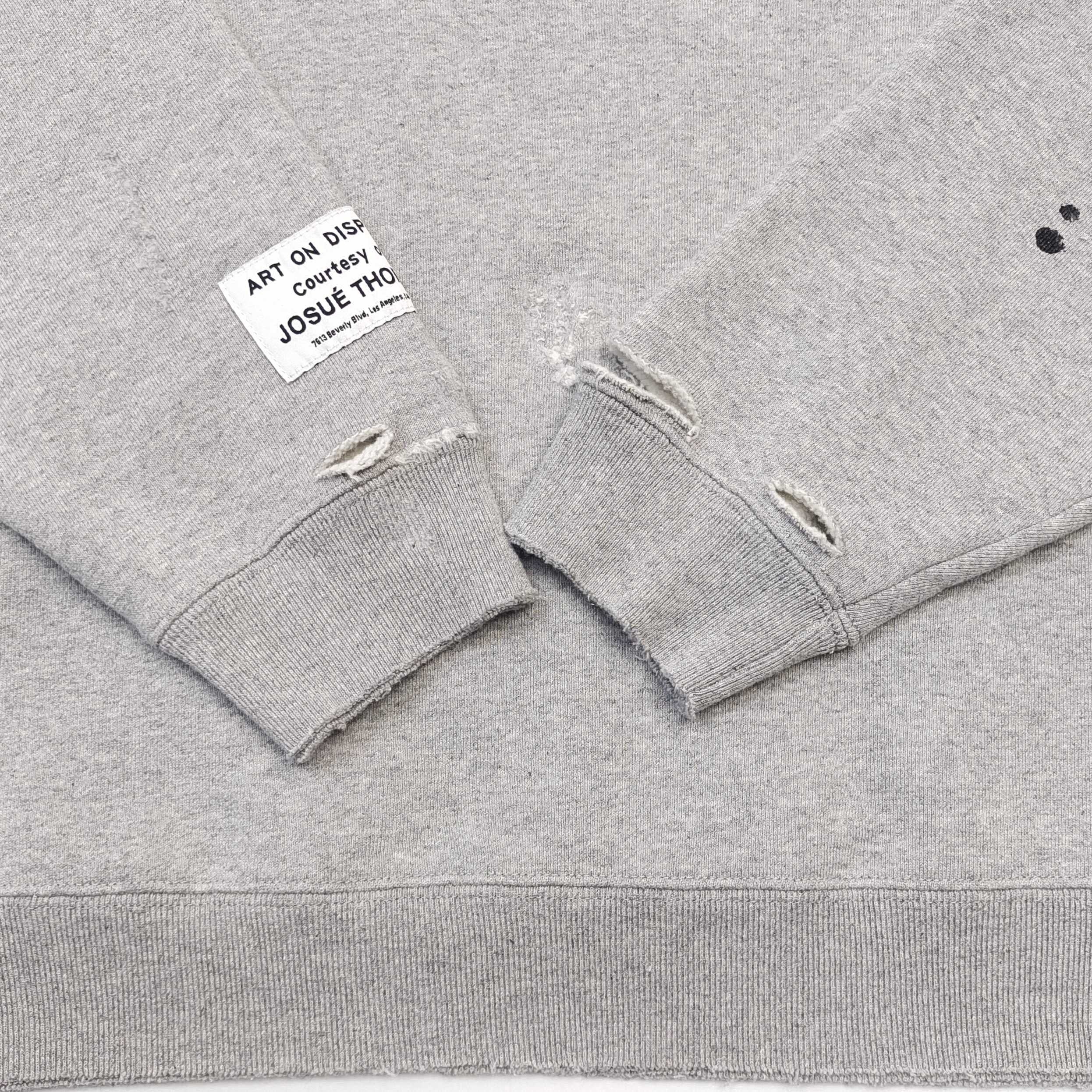 Sweat Capuche gris  Gallery Peint hands