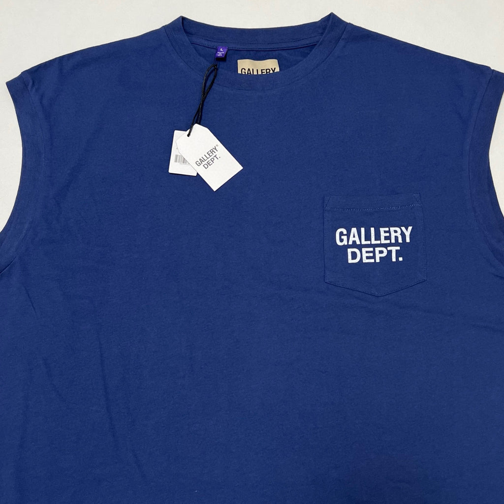 T shirt Gallery Sans manche  bleu