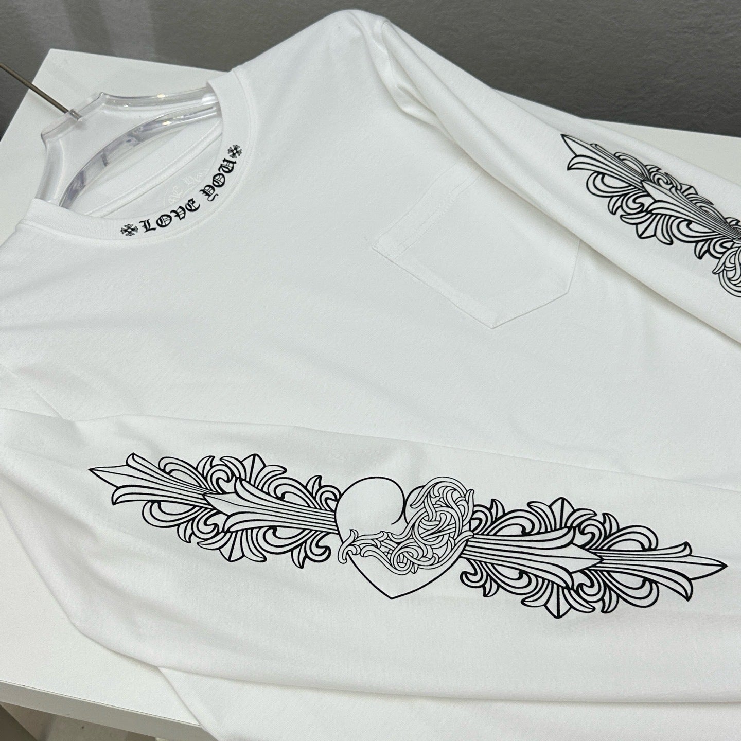 T shirt Cœur Chromé